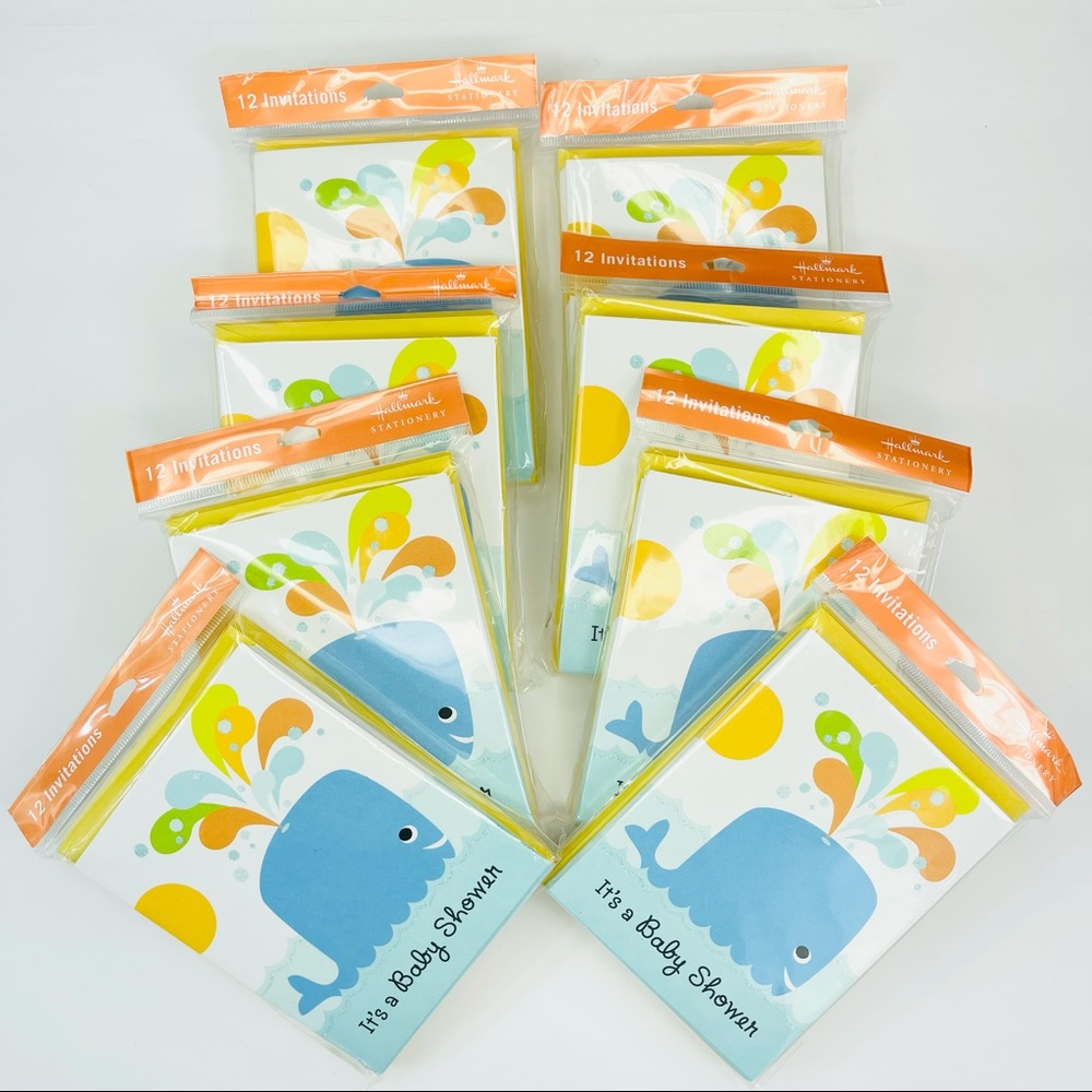 Lot (8 Packs) of Baby Showers Invitation Card